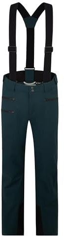 Ziener Herren TRONADOR Ski-Hose/Schnee-Hose | wasserdicht, Träger, PFC frei, Dark Jungle tex, 46