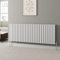 DuraTherm® 600 x 1560mm White Horizontal Designer Radiator Double Column Oval Tube Modern Central Heating Panel Bathroom Radiators