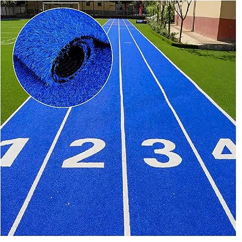 Kunstrasen-Teppich in benutzerdefinierter Größe, für DIY-Spielplätze, Hinterhof-Dekoration, 50 x 100 cm, Blau