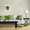 Wallario Glasbild Ich ESS Blumen - Gemüse und Kräuter - 55 x 55 cm Wandbilder Glas in Premium-Qualität: Brillante Farben, freischwebende Optik