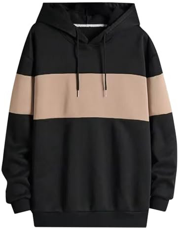 SRZYMJ Hoodie Herren Kapuzen Pullover Hoody Sweatshirt aus Hochwertiger Baumwolle T-Shirts Für 4XL Set Hausanzug Warm Angelbekleidung Wasserdicht Lederhose Tracht Sweatshirt Khaki M