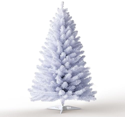 Kuro Sagol - Árbol de Navidad artificial (160 x 60 cm), color blanco