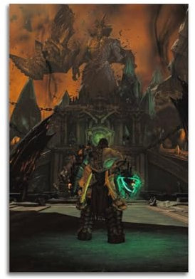 NHDERYBNF Poster, Motiv: Game Darksiders II, dekoratives Gemälde, Leinwand, Wandposter und Kunstdruck, moderne Familienschlafzimmer-Dekoration, Poster, 60 x 90 cm