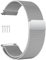 PDSQL Edelstahl Mesh Uhrenarmband, Metall Ersatz Armband Edelstahlarmband mit Magnetverschluss Smartwatch Schnellverschluss Watch Uhren Ersatzband Für Damen Herren (Silber, 16mm)