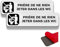 FloraVigo - Placa de aluminio cepillado con estampado AluSign DARK (19 × 5 cm)