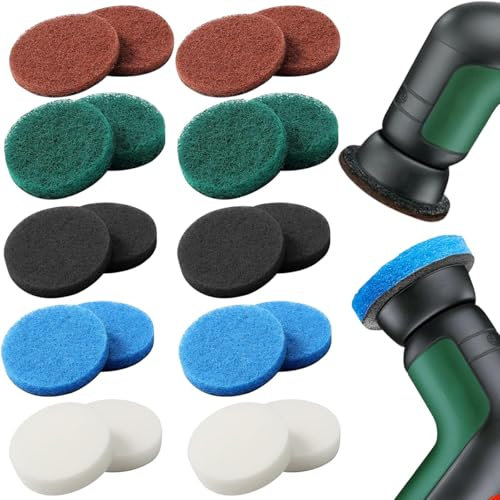 20 Pièces Brosse De Nettoyage, Tampon De Nettoyage Électrique Compatible pour Bosch Home/Garden 6033 Brosse De Nettoyage Universelle (20 Pièces)