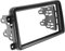 Telaio Fascia Radio per VW per T&Ouran per P&assat per Golf per T&IGUAN T5 2009 Doppio DIN Autoradio Dvd Fascia Dash Mount Panel Kit di Rifinitura Nero