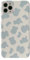 Compatible with iPhone 13 Pro Korean Style Cow Print Leather-Silicone Phone Case