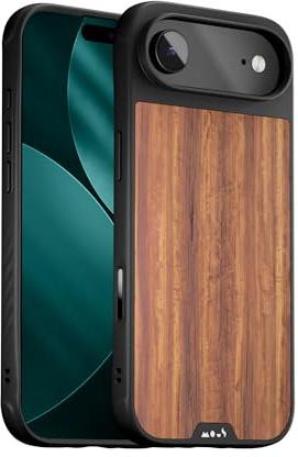 Mous für iPhone Air Limitless Walnuss Hülle, Kompatibel mit MagSafe, Vollständiger Kameraschutz, Stoßfest, Braun