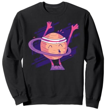 Saturn: Hula Hoop mit Ringen Lustiger Meme-Planet Sweatshirt