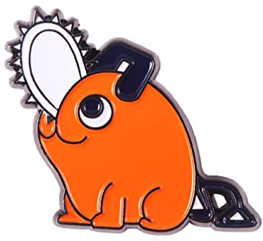 Anime Chainsaw Pochita Brooch Pins - Makima Pochita Cosplay Enamel Pins - Metal Badge Jewelry Accessory for Backpack Clothes Caps