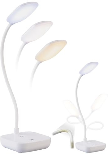 Britesta Schreibtischlampe: Dimmbare Akku-Schwanenhals-Schreibtischleuchte, 245 Lumen, 7 Watt, CCT (Tischlampe Schreibtischlampe, Schwanenhals, Laptop Tisch)