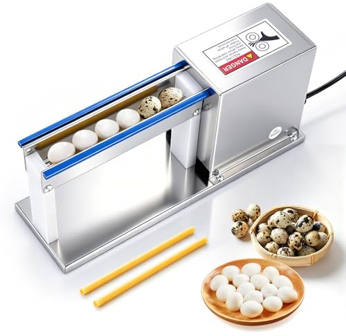 BAOSHISHAN Electric Quail Egg Peeler Machine with 28W Motor 150RPM | 50 kg/Hour High-Efficiency Peeling,Saves Time,For Home & Commercial Use
