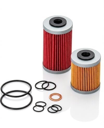 kmx24 Ölfilter Kit – passt an KTM LC4 690 SMC-R Enduro Duke – Modelle ab 2012 – Motorrad Ölfilter Set – mit Dichtringen O-Ringen