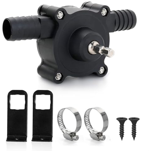 Portable Electric Drill Pump for Water & Liquid Transfer, Hand Drill Powered Water Pump for Diesel and Oil, Self-Priming Transfer Pump with Fast Pumping Speed for Home and Outdoor Applications