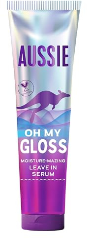 Aussie Oh My Gloss Moisture-Mazing Leave-In Serum 160ml | Feuchtigkeits- und Glanz-Booster für glanzloses Haar