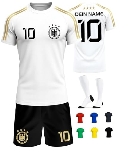 Deutschland Trikot Kinder Herren Damen WM 2026 Fussball Geschenke Jungen Coole Sachen für Jungs Fußball Trainingsanzug Tshirt EM Shirt geschenk junge 10 jahre Fußballtrikot Mädchen Set IIIII20Fo7IIIII