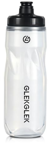 GLEKGLEK Squeeze Cycling Bottle 600ml, BPA Free, Leakproof | Easy Squeeze, Easy Carry, Hiking, Outdoor Adventures