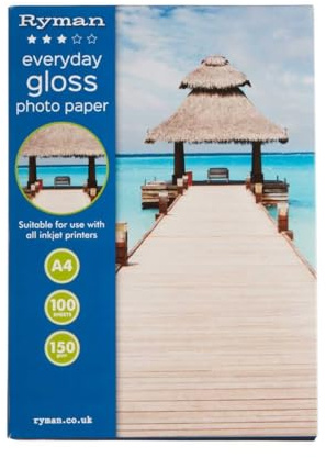 Ryman Everyday Gloss Photo Paper A4 150gsm 100 Sheets