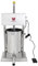 Beeketal 'BT020E' Profi Wurstfüllmaschine elektrisch mit Fußpedal (20 L Volumen), Profi Wurstfüller Maschine mit stufenlosem Geschwindigkeitsregler und Fußpedal, Set inkl. 4 Edelstahl Fülltüllen