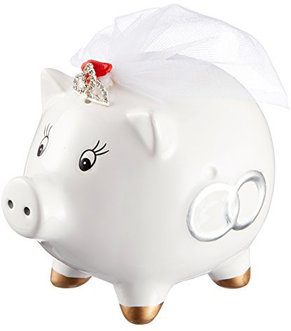 wunderschöne Spardose,Sparschwein,Hochzeitskasse ,Größe ca. 13cm mit Gummistopfen