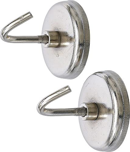 BGS Do it yourself Forza Uomo 79913 magnetica del gancio | rotondo | Ø 34 mm, 2 PZ.