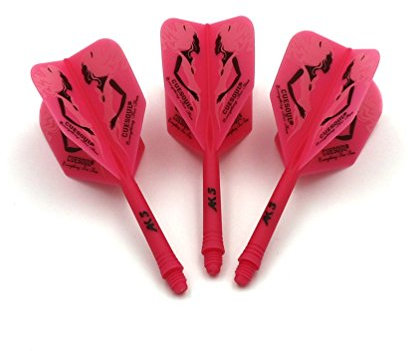 CUESOUL ROST personalisierte integrierte Dartpfeile Schäfte und Darts Flights Medium, Set von 3 Stück Beauty Pattern (CSAK-5MN6)