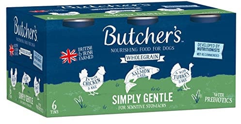 Butcher's Simply Gentle Dog Food Tins, 6 x 390 g, Clear