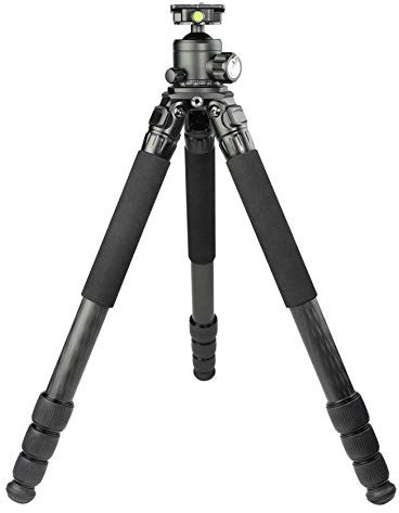 TINKTEEK Pyramid Treppiede in carbonio con testa a sfera panoramica, treppiede sistematico senza colonna centrale, 147 cm Capacità 20 kg Peso netto 2,03 kg