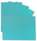 25 Einzel-Karten DIN A6-10,5 x 14,8 cm - 240 g/m² - Türkis - Tonkarton - Bastelpapier - Bastelkarton- Bastel-karten - blanko Postkarten