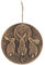 Something Different Stunning Bronze Three Hares Gazing Moon Wall Plaque - 20cm x 20cm (1 Pc.) - Designed by Lisa Parker - Enchanting Terracotta Decor Perfect for Indoor & Outdoor Use