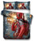 NICHIYO Deadpool Bettwäsche Set - Bettbezug und Kissenbezug,Mikrofaser,3D Digital Print dreiteiliger Bettwäsche(Bettbezug + Kissenbezüge) (1,Single 135x200cm)