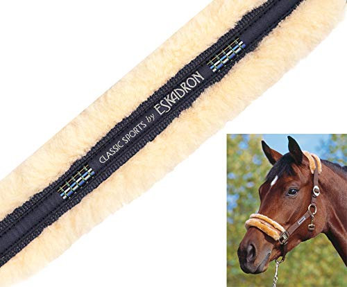 Eskadron Lammfell-Schiebeschnallen Halfter in Navy, Größe:Pony 2