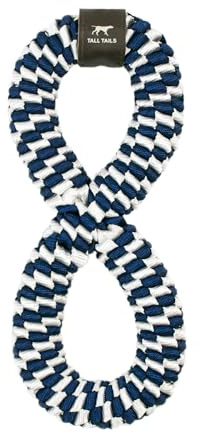 Tall Tails Navy Braided Infinity Tug Toy for Dogs - Designed for Long Lasting Play and Exercise!