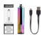 KukooYbh EGO II AERO 2200mAh Safety Pressure Switch Built-in Rechargeable Battery, No Button, Bottom Micro USB Charging Port, 510 Ego compatible thread E-Cigarette(0ml Nicotine Free) (rainbow)