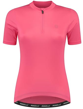 Rogelli Radtrikot Damen - Kurzarm Fahrradtrikot mit Reißverschluss - Atmungsaktiv & Schnell Trocknend - Rosa - Core