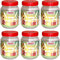 (Pack of 12) - 1000 ML Plastic Storage Round Pet Jars with Airtight Red Screw Top Lids Clear Storage Containers Set Bottle jars Kitchen Food Storage Canister For Hardware Cereal Spices Sugar Sweets