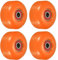 PATIKIL 4 Stück 52mm Longboard Rollen mit Lager ABEC-9 Skateboard Rad Straße Rollen für Skateboards Cruiser Räder Ersatz 95A Orange Rot
