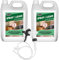 One Chem 2 x 5 Litre Ready To Use Spray and Leave with added Long Hose Trigger Spray - Fencing Patio Decking Driveway - Green Algae and Mould Killer