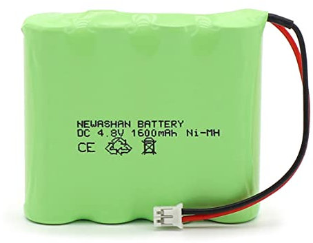 NEWASHAN Batteria compatibile con Sport-ELEC Multisport Pro Precision 1600 mAh 4,8 V ricaricabile Ni-MH AA Batterie con connettore (confezione da 1)