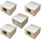 Kleine Holzkiste mit Deckel & Schloss, Natur Aufbewahrungskiste Bastel & Geschenkkiste,Holz-Schatzkisten, 5er Set auch zum Bemalen, Holztruhen, Schatzkiste, Schmuckkästchen, 8 * 8 * 4,5 cm (ca.)