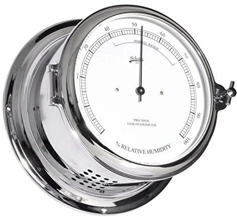 Delite 483h Schatz Royal Haarhygrometer Chrom B x H 180 mm x 93 mm