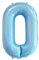 Vthoviwa 40 Zoll/18 Farbens Luftballon Zahlen 0 Perlblau, Luftballon 0. Geburtstag Foil Ballon, 0123456789,10-19,20-25,30,40,50,60,70,80,90, Folienballon 0 Party Dekoration Helium Unterstützen