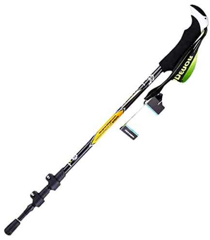 Catzer Outdoor 195G Stock aus Kohlefaser, teleskopisch, faltbar, 3 Abschnitte, Gehstock für Wandern, Camping, Klettern, Alpenstöcke