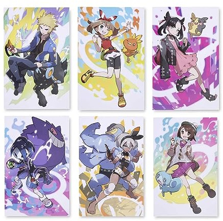 Pokémon Center: Pokémon-Trainer-Poster (Set D) (6er-Pack)