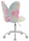 chairus Kunstfell Kinder Schreibtischstuhl für Kinderzimmer Höhenverstellbarer Jungendstuhl ohne Armlehne Drehstuhl für Kinder (Rosa)