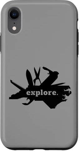 Hülle für iPhone XR Entdecken Sie North Carolina Outdoor Multitool NC Camping Wandern