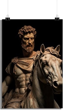 25 Artstreet Marcus Aureliusposter - Römisches Kaiser Porträt - Hochwertigesposter - Perfekt zum Einrahmen (60x90)