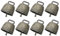 PATIKIL 1,4 x 2,4 x 1,4 Zoll Mini Kuhglocken, 8 Stück Eisen Vintage Metall Festliche Glocke, Kuhglocken Großhandel für Tier-Anti-Verlust, Bronze