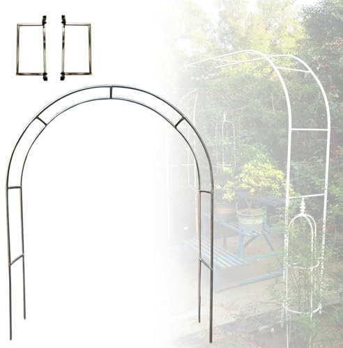 Rosenbogen Aus Edelstahl - Breite: 120CM 150CM 180CM 200CM 220CM 240CM 260CM 280CM 300CM 320CM 350CM - Stabil Und Schwer Pergola Spalier(1.5 * 2.4m(4.9 * 7.9ft))